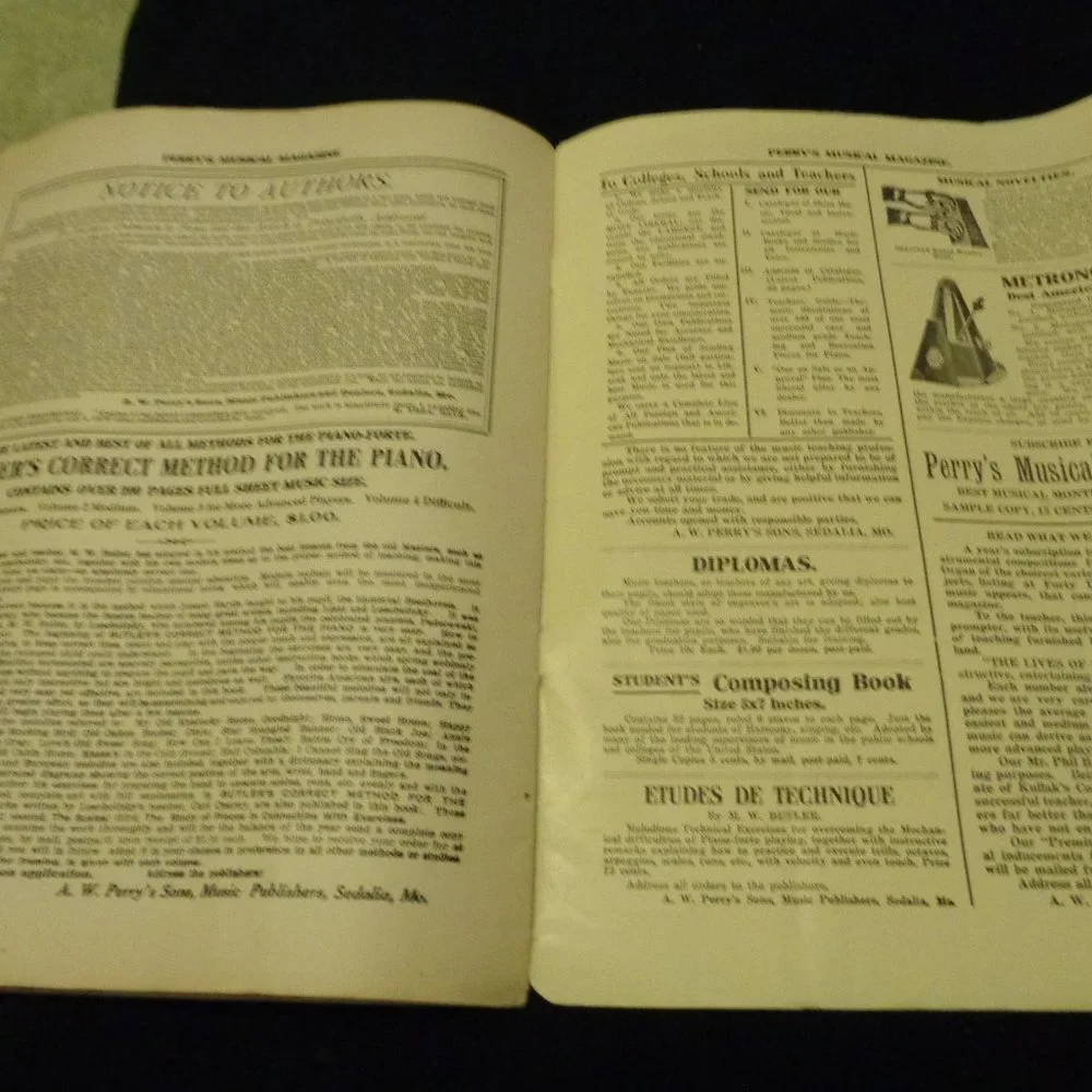 PERRYS MUSICAL MAGAZINE MAY 1918